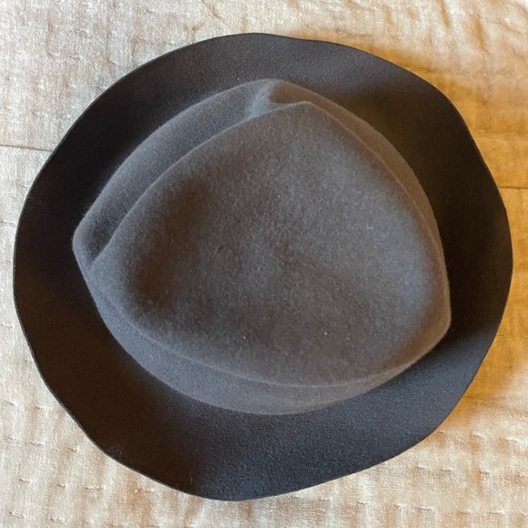 HORISAKI Design & Handel Rabbit Fur Felt Grey Hat Bowler Swedish Japanese Unisex HORISAKI Design & Handel Rabbit Fur Felt Grey Hat Bowler  main image 2